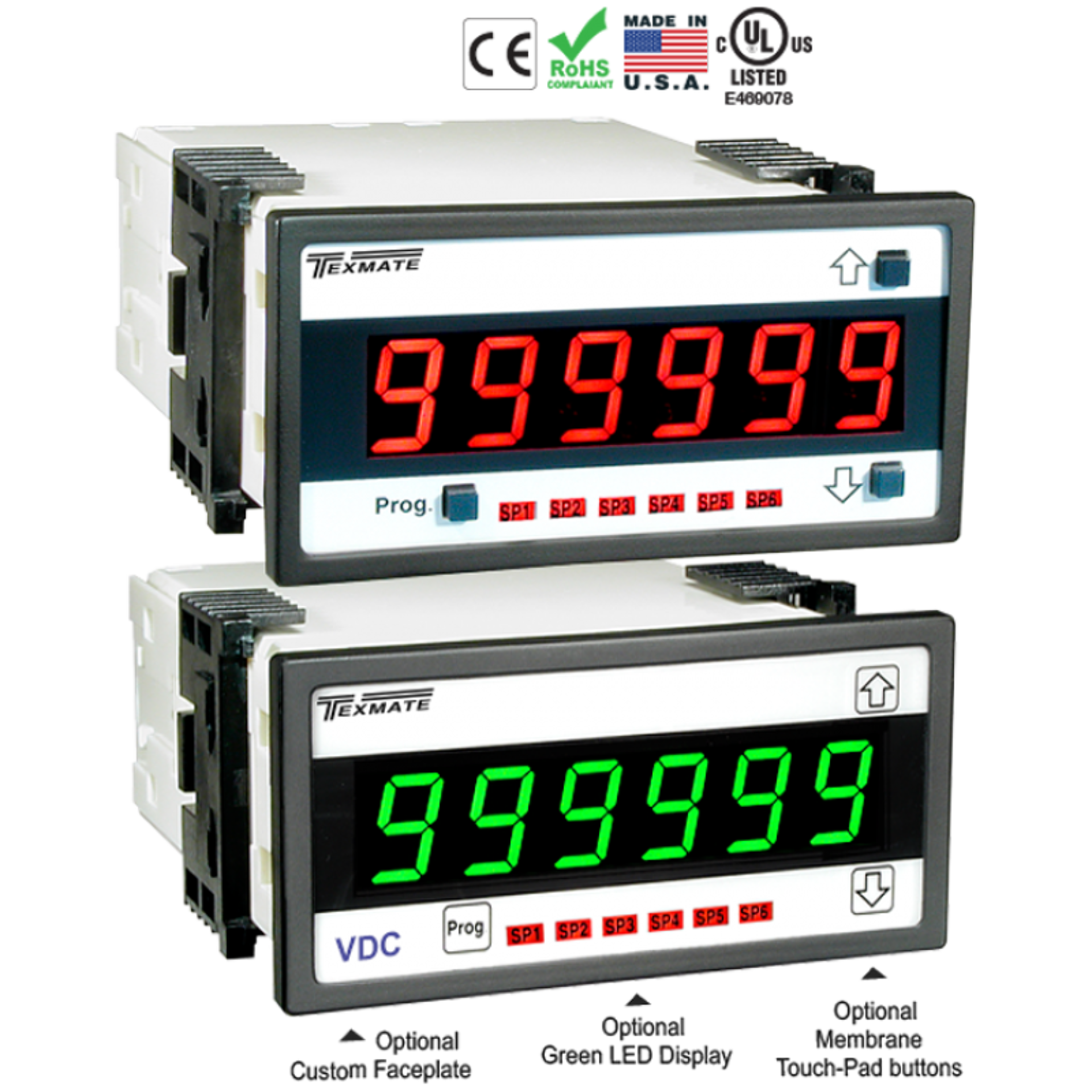 Model DI-60T and DI-60E Digital Programmable Meter Controllers