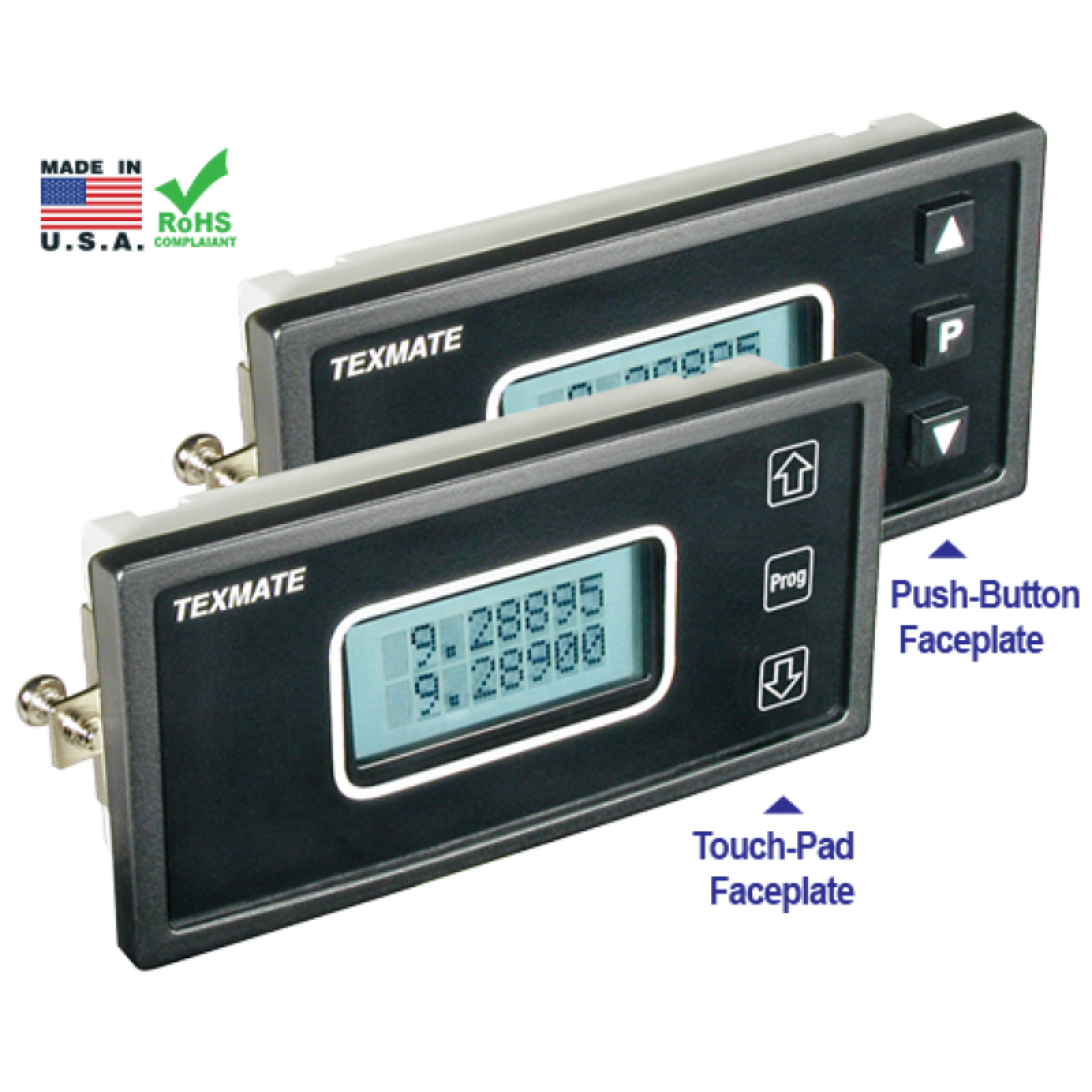Model SD-802XAI 4-20mA Loop Powered Dual Display Meter with Dual Totalizer