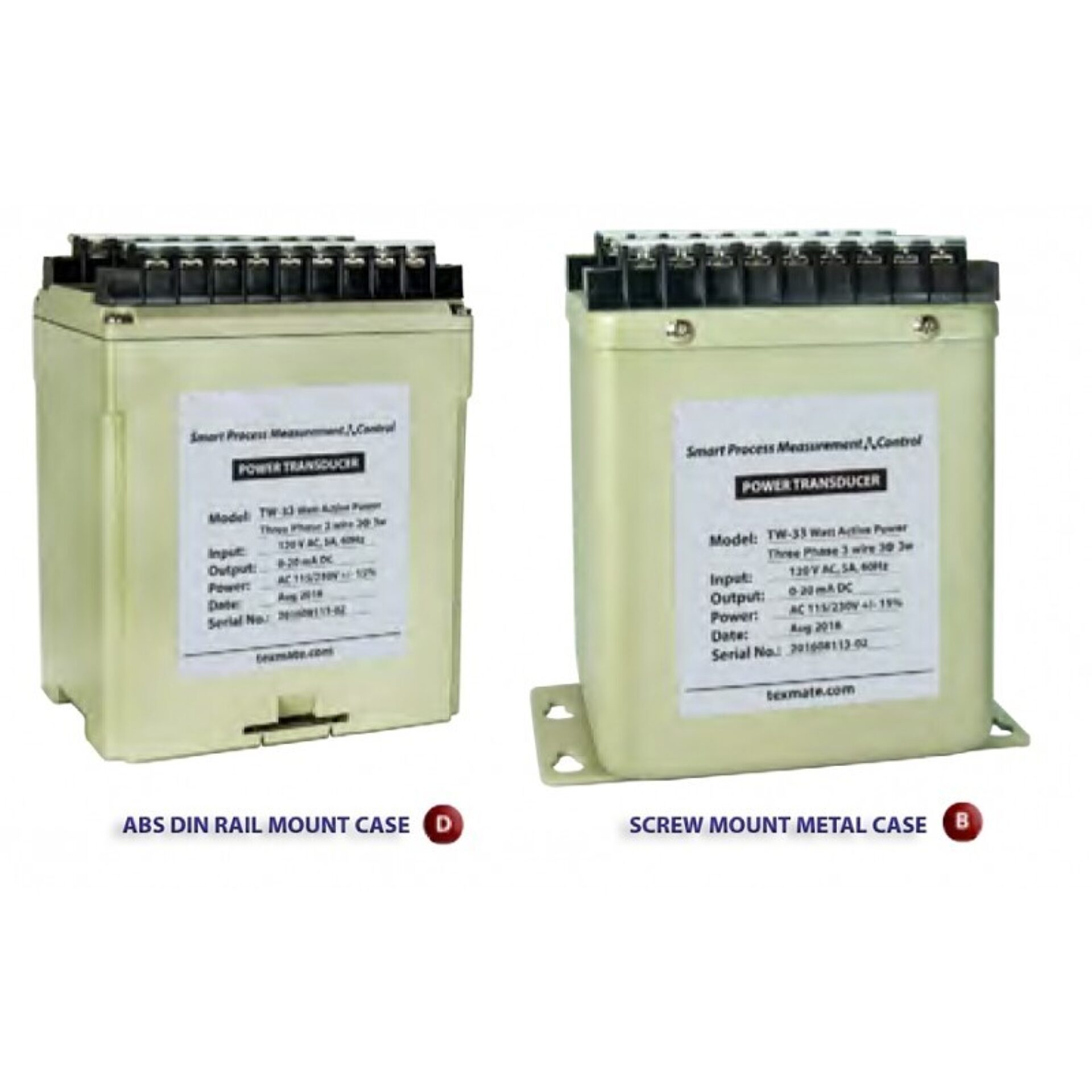Model TPF AC Power Factor Transducers