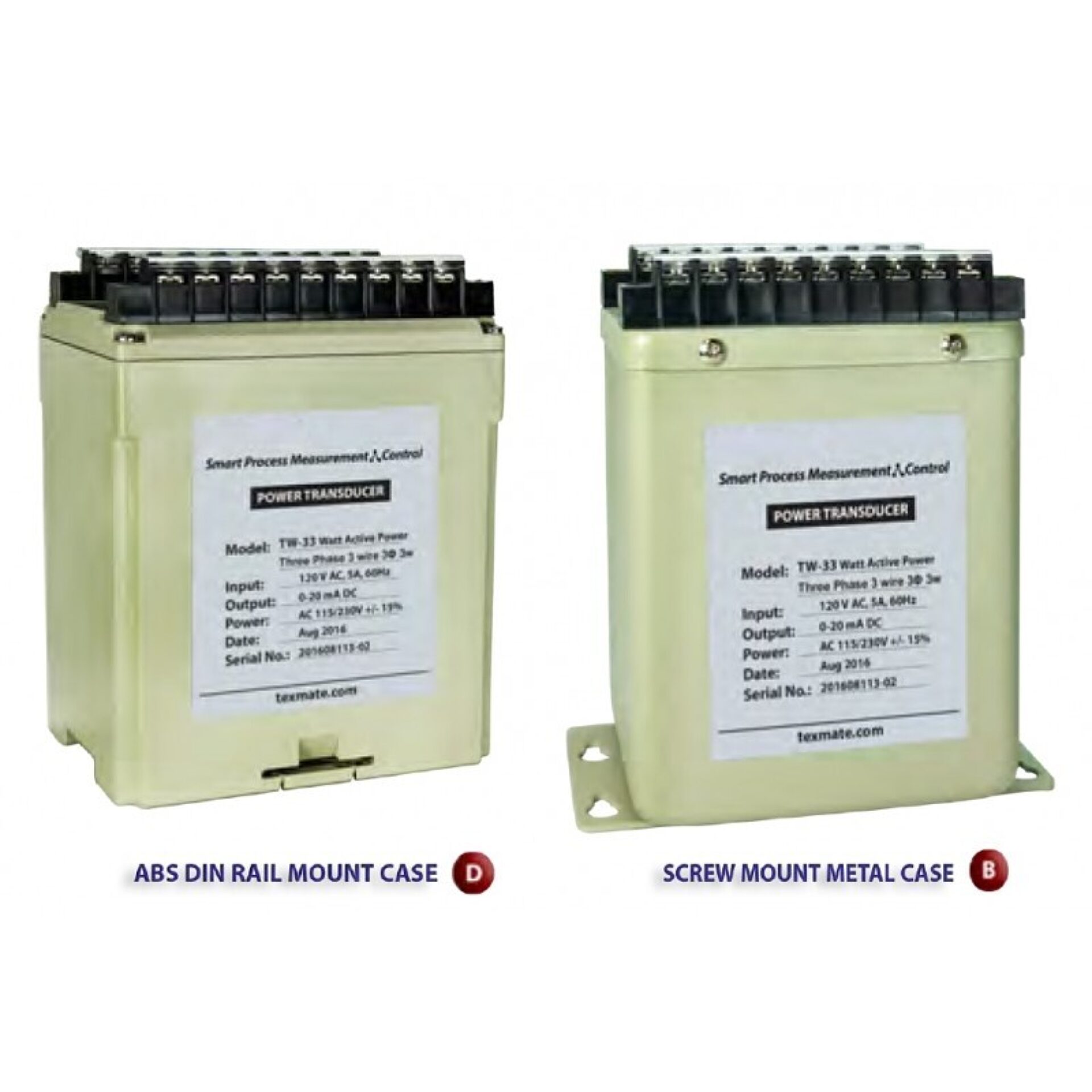 Model TWQ Watts + VARs Transducers
