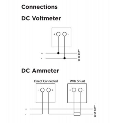 240 series din moving coil dc ammeters voltmeters 1